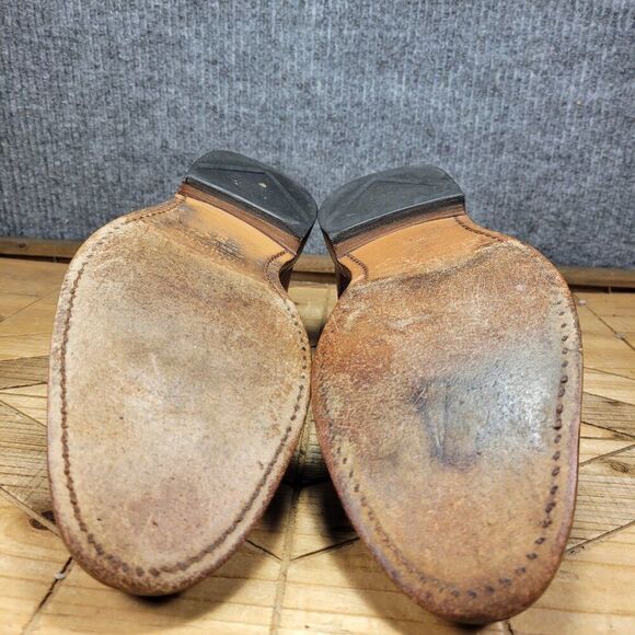 ALLEN EDMONDS Park Avenue Cap Toe Oxford Oxblood Burgundy 9 3E EEE MADE USA 5610 - Picture 11 of 13